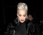 Rita Ora arrives home, but makes a huge wardrobe malfunction, by allowing her jacket to pop open, revealing her breasts, underneath a see through top jpeg