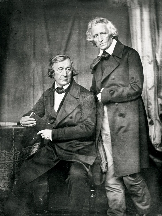 Frații Jacob și Wilhelm Grimm, în 1847 (© Wikimedia Commons)