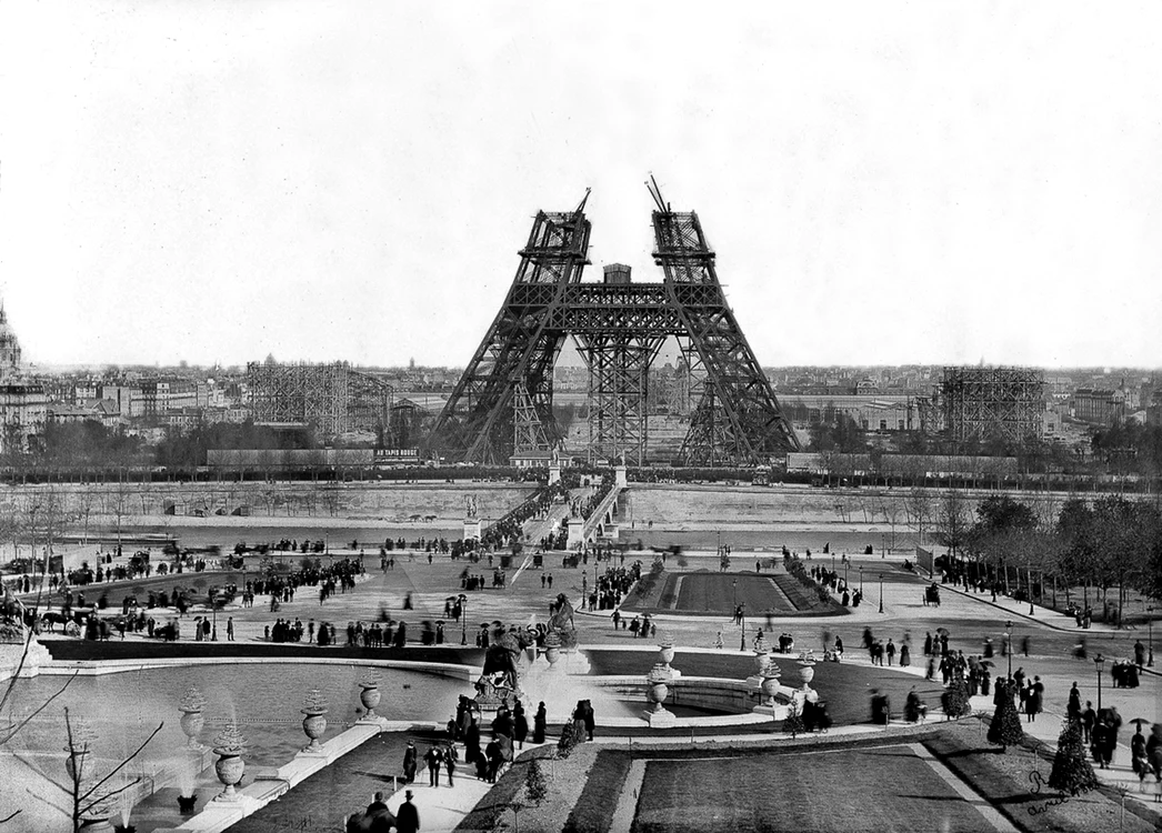 Turnul Eiffel în construcție FOTO Un jour de plus a Paris/DMS