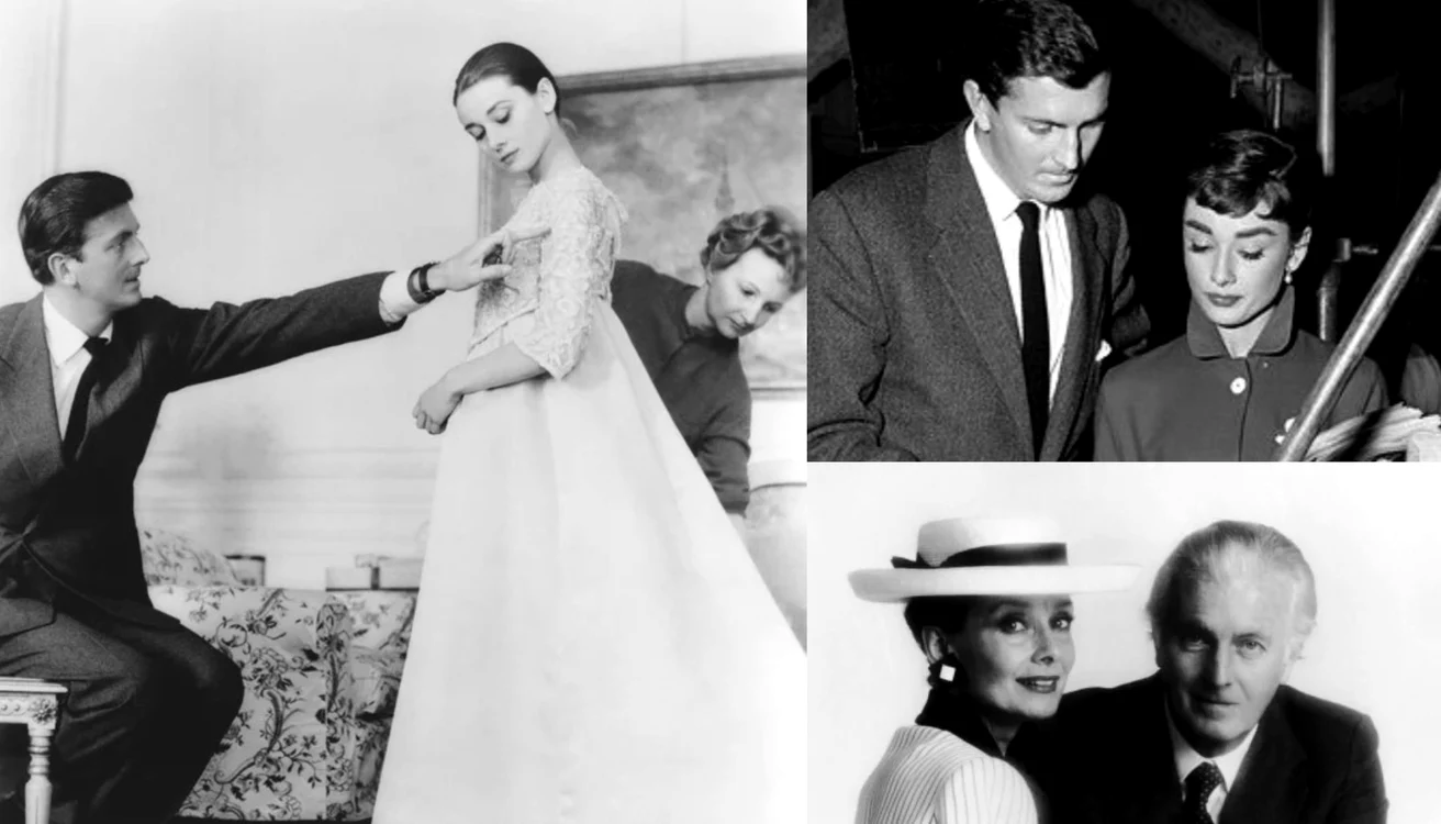 Hubert de Givenchy și Audrey Hepburn / Foto: Colaj captură video