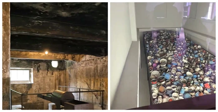 Fostul lagăr de concentrare de la Auschwitz / FOTO: Colaj captură video TikTok