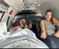 Nick, în avion cu fiicele sale / Sursa: arhiva personală
