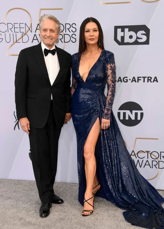 catherine zeta jones si michael douglas foto guliver/getty images