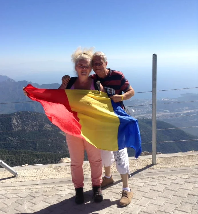 Linda și soțul ei duceau o viață normală, deși el avea stomă FOTO arhivă personală