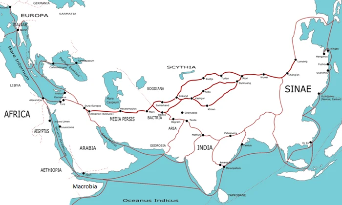 Transasia trade routes 1stC CE gr2 png png