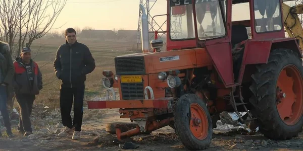 tractor accident Galati