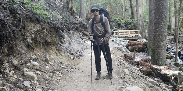 Tânărul a supraviețuit în sălbăticie, la  20 de grade Celsius Foto RCMP jpg