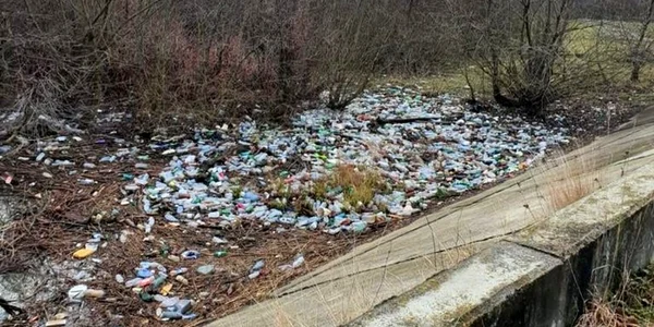 gunoaie adunate de pe malul lacului de acumulare santamaria orlea foto Garda de Mediu Hunedoara