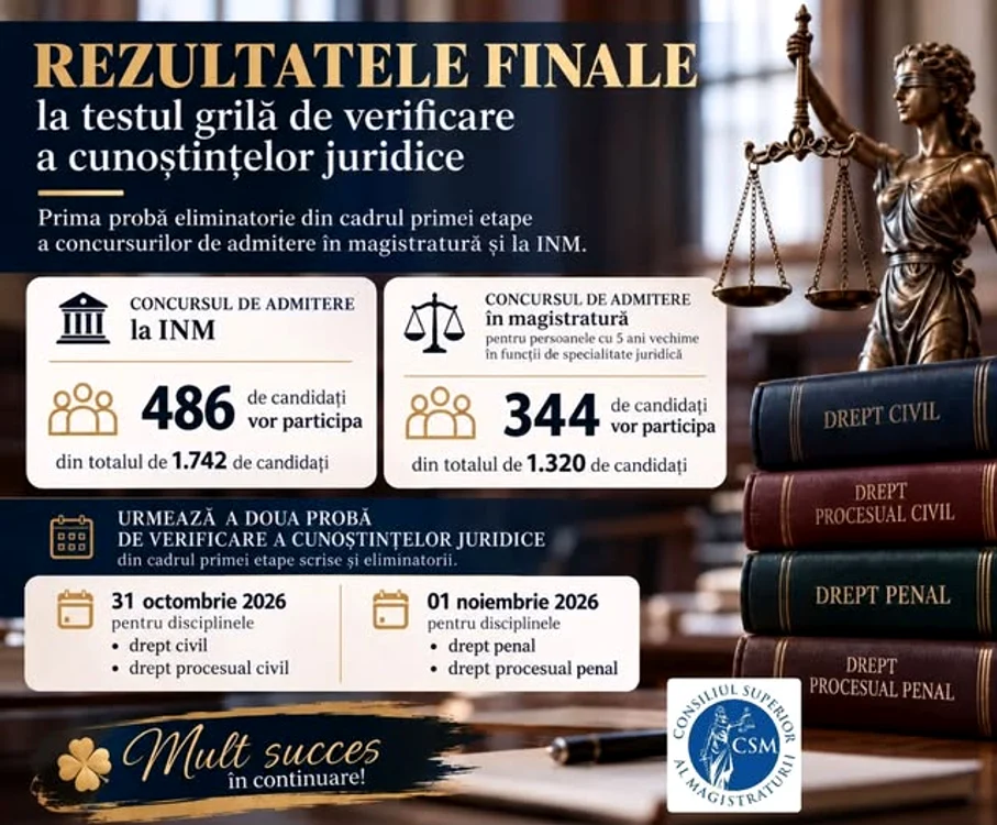 Rezultatele după soluționarea contestațiilor