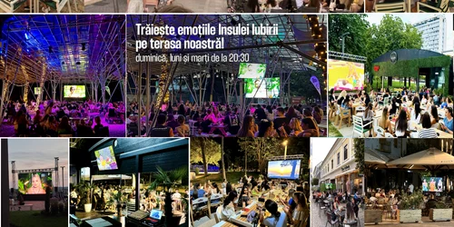 Fenomenul Insula Iubirii la terasele din capitală și alte orașe ale țării Colaj Facebook DMS