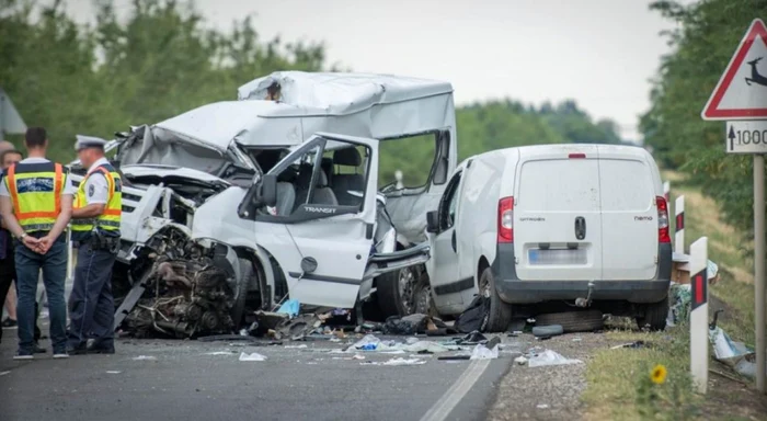 Accident grav în Ungaria FOTO Toth Imre/haon.hu