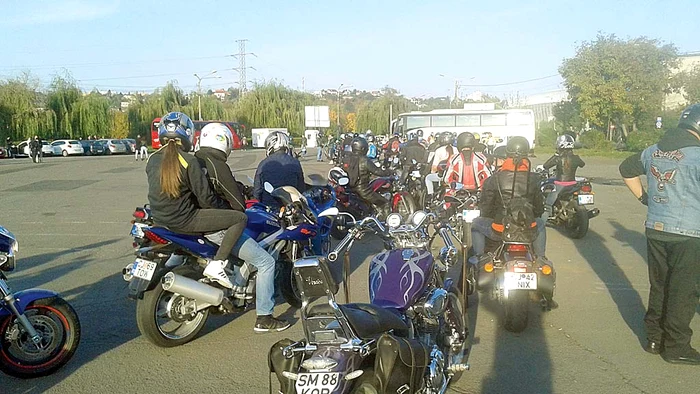 Cluj - Motocicliștii clujeni au participat la  un marș în memoria tânărului poliţist