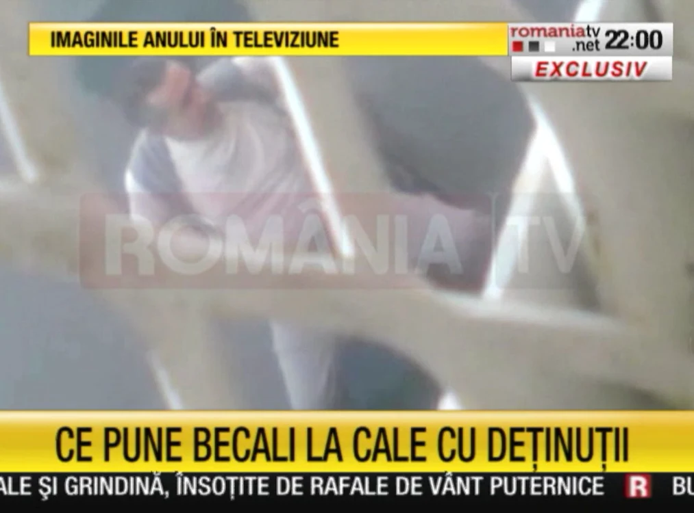 Becali la inchisoare (capturi RTV)