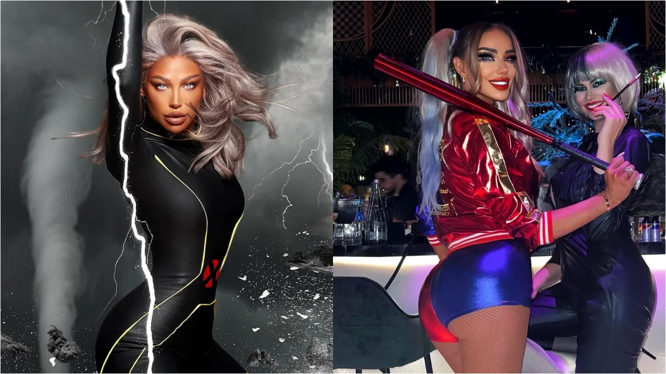 Ema Uta și Bianca Drăgușanu, apariții provocatoare de Halloween
