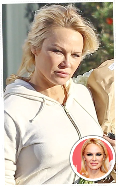 Pamela Anderson arată ca o gospodină cu sacoşele pline