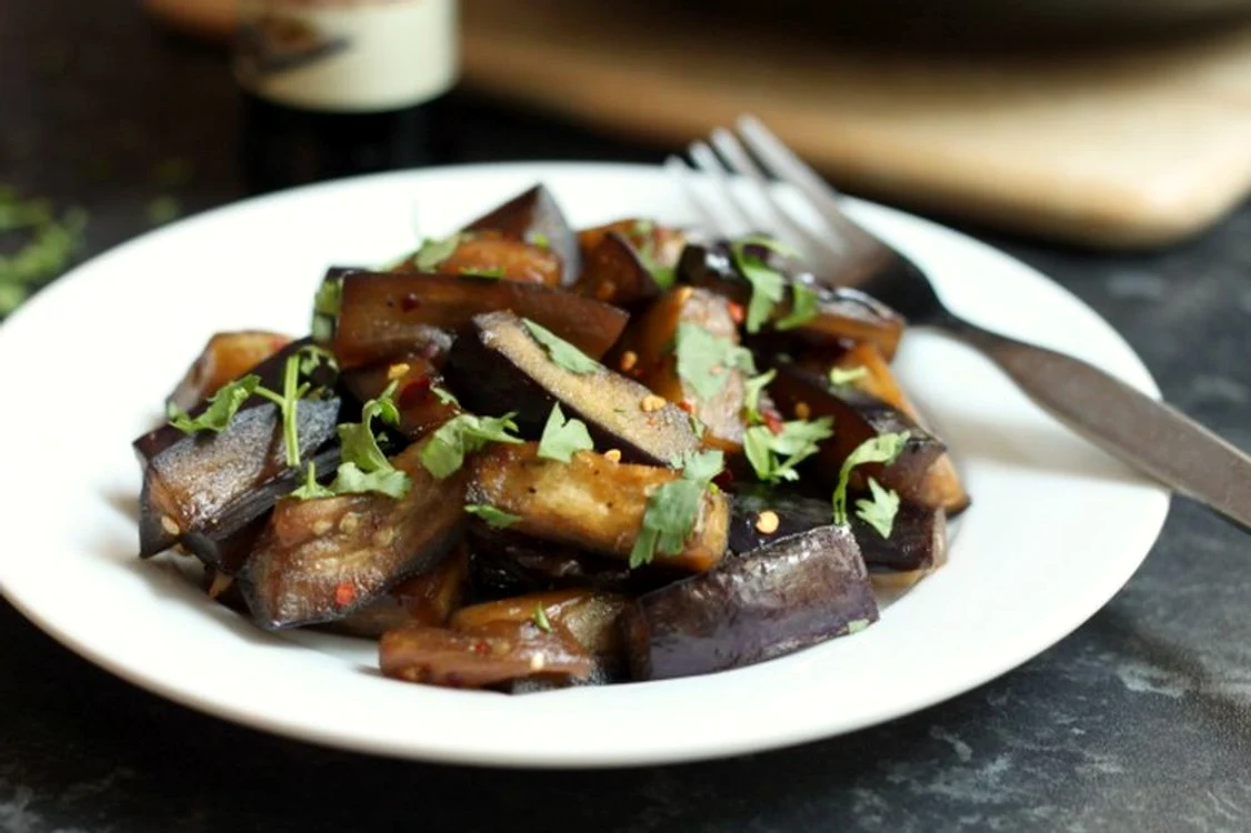 Sticky honey soy aubergine 5 jpeg