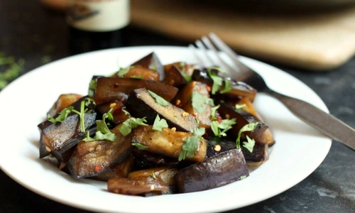 Sticky honey soy aubergine 5 jpeg