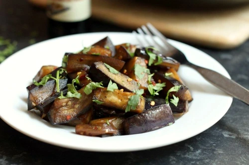 Sticky honey soy aubergine 5 jpeg