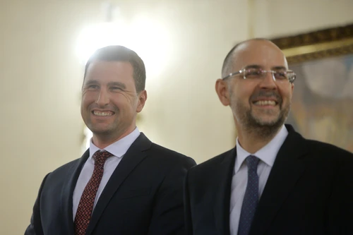 Vicepremierul Kelemen Hunor și ministrul Mediului FOTO Andreea Alexandru 