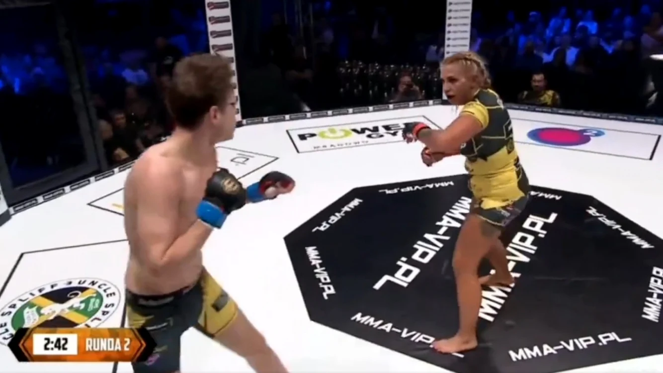 Prima luptă MMA intergender