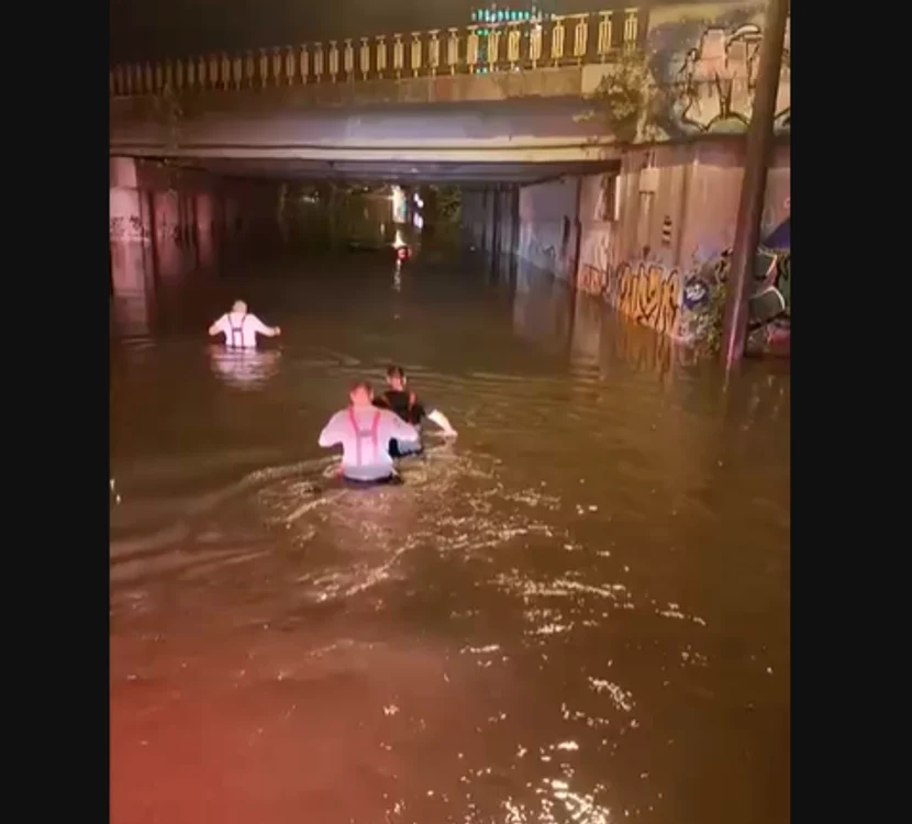 Scene incredibile în București.  FOTO: Captură Video 