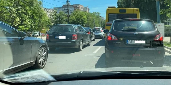 trafic aglomeratie constanta masini foto FB Toma Mihael