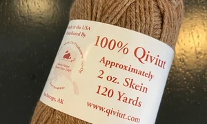 Qiviut yarn skein jpg
