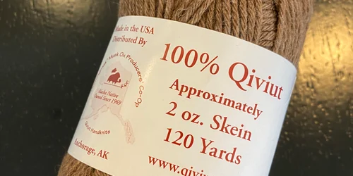 Qiviut yarn skein jpg