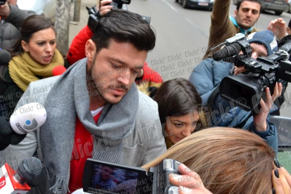 Bianca şi Victor au mers la notar împreună (foto: Mihai Ionescu)