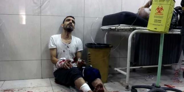 Spital improvizat la Alep FOTO AFP