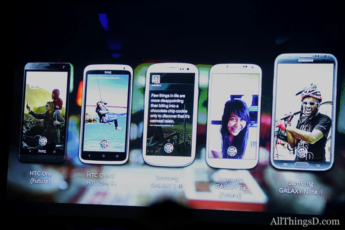Facebook Home putea fi instalat  pe HTC One, HTC One X, Samsung Galaxy S3, Samsung Galaxy S4, Samsung Galaxy Note 2 FOTO allthingsd.com
