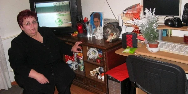 Demeter Melinda a amenajat un altar în memoria fiicei sale