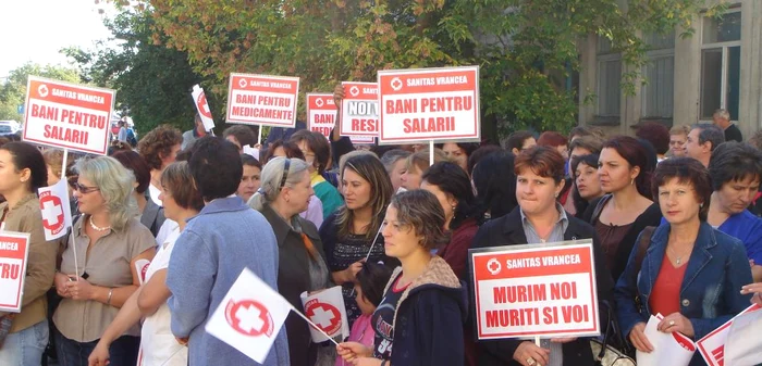 Asistenţii medicali nu au mai protestat în Vrancea din toamna anului 2009