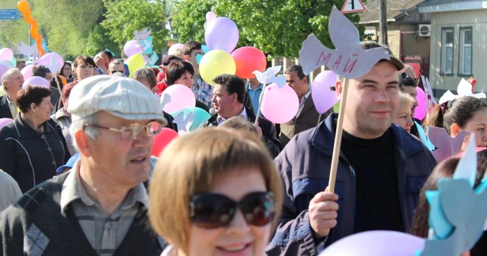 1 Mai, la Basarabeasca FOTO Inna Supac/Facebook