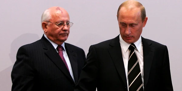 Mihail Gorbaciov și Vladimir Putin în 2006 FOTO GettyImages