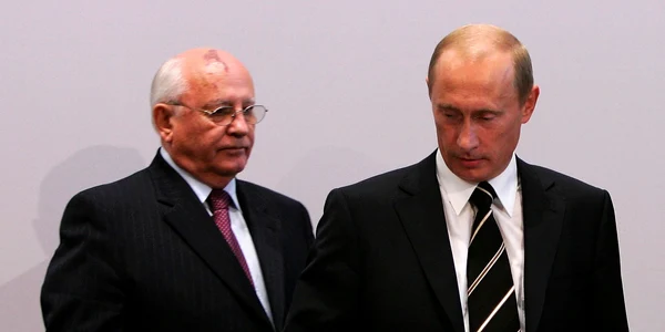 Mihail Gorbaciov și Vladimir Putin în 2006 FOTO GettyImages