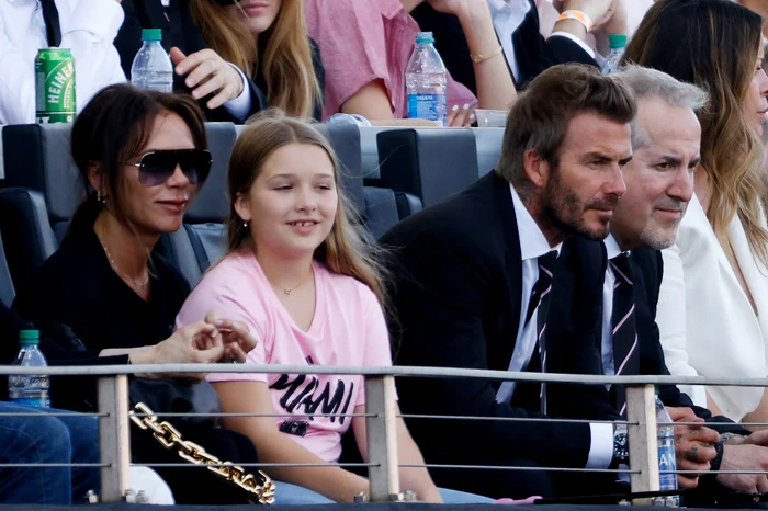 Victoria, David și Harper Beckham, Getty jpg