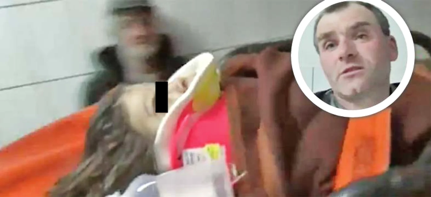 Fetiţa a fost salvată de tatăl eiFoto: infocs.ro