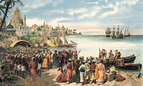 Calendar 20 mai: 1498   Vasco da Gama a ajuns în India, deschizând un nou drum comercial între Vest și Est jpeg