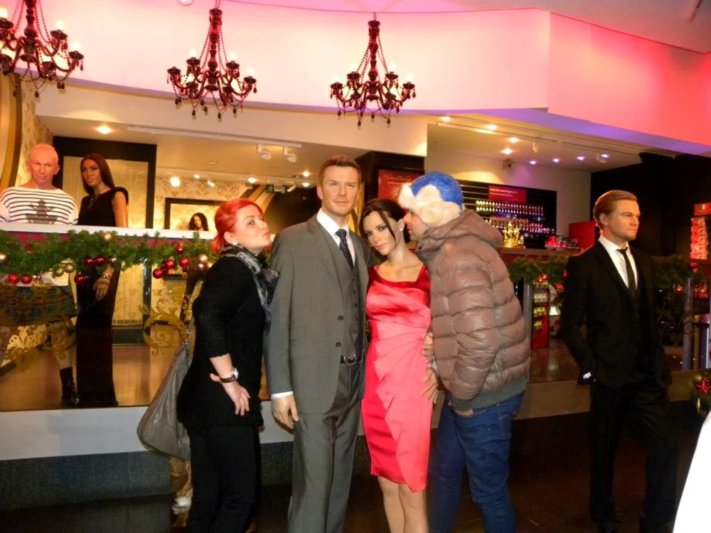 Raul Rusescu a încercat să o sărute pe Victoria Beckham FOTO Arhiva personala