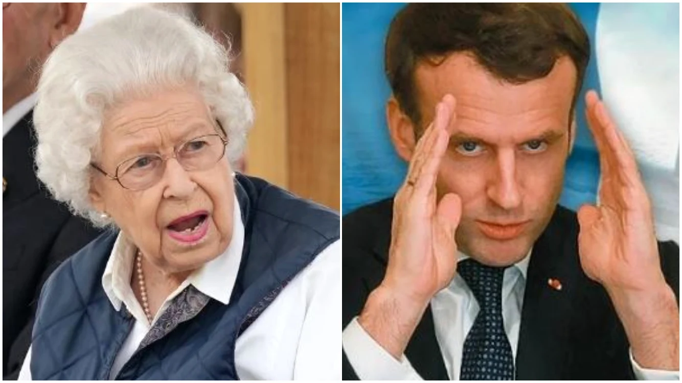 Macron i-a oferit un cadou reginei
