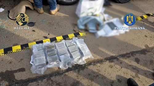 Cocaină din America Latină, interceptată de DIICOT în Ilfov FOTO DIICOT