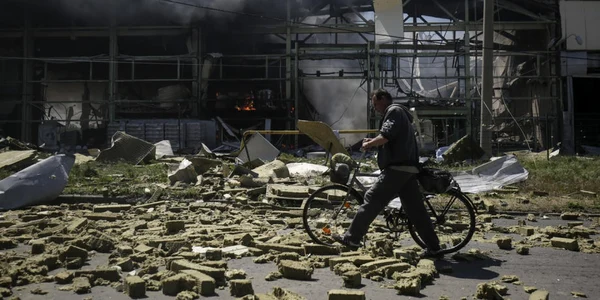Razboi Ucraina Rusia distrugeri 26-27 mai 2022 oras Bakhmut bombardamente FOTO EPA-EFE