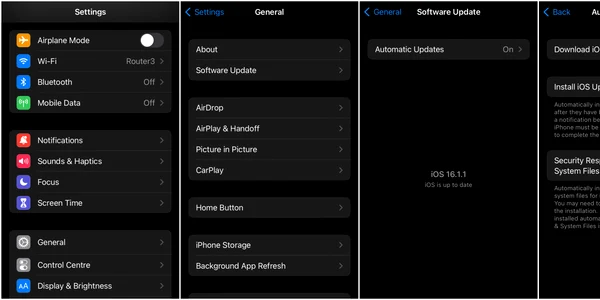 Activare security response în iOS 16 1 jpg