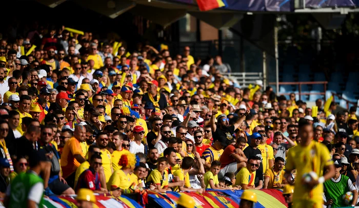Atmosfera de la România - Spania a fost stricată de o parte a fanilor. Foto frf.ro