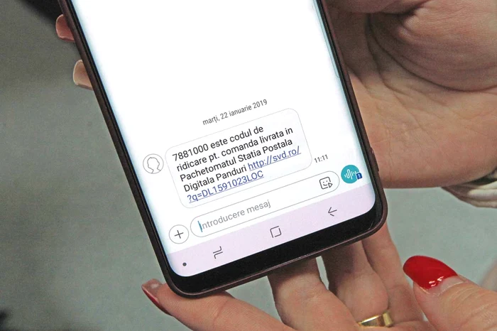 Cu codul unic primit prin SMS deschizi celula pachetomatului