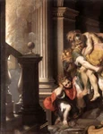Aeneas fuge din Troia. Pictură de Federico Barocci (1598), aflată la Galleria Borghese din Roma (© Wikimedia Commons)