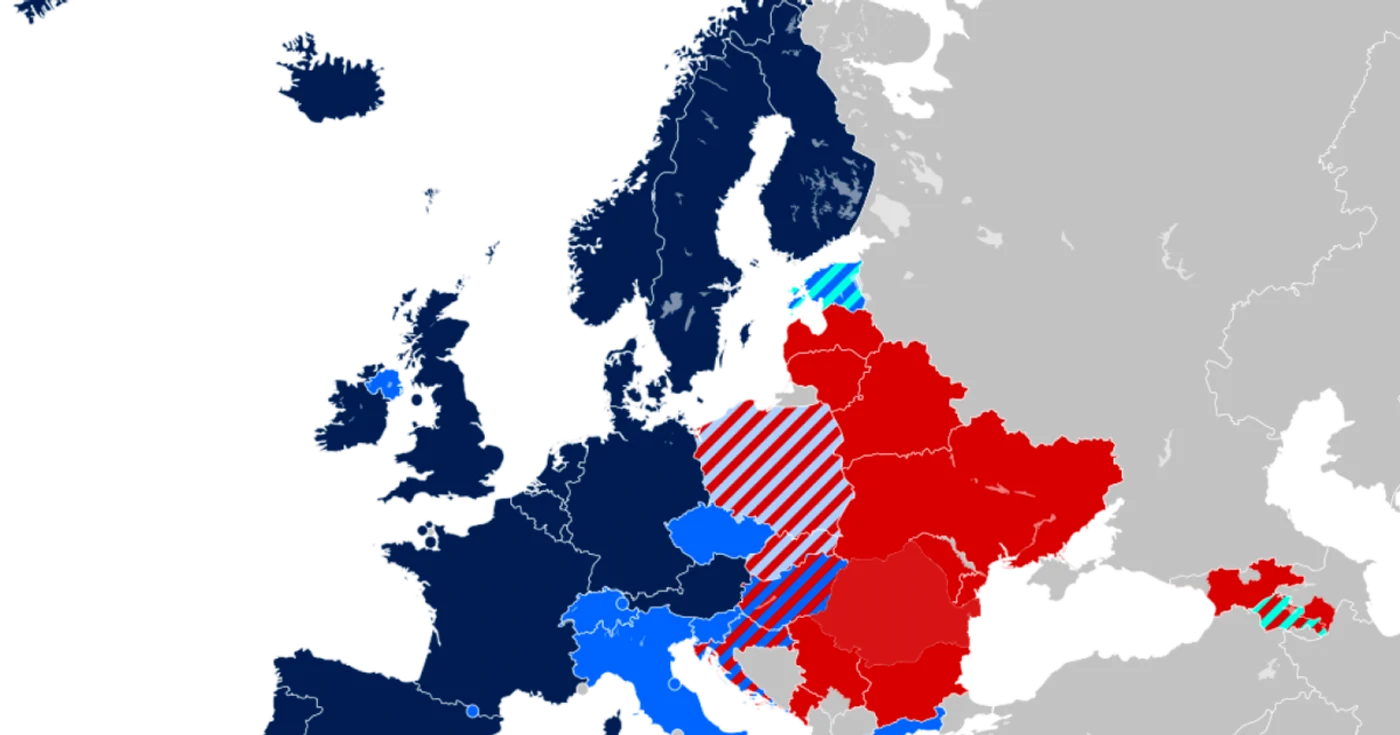 Ţările în roşu interzic prin Constituţie căsătoriile gay, iar cele în albasru au legalizat căsătoriile gay sau parteneriatele civile