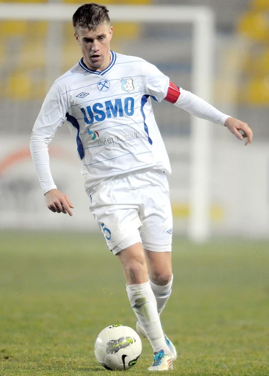 Pintilii a mai jucat la Pandurii în perioada 2010-2012, fiind şi căpitanul echipeiFoto: Răzvan Păsărică