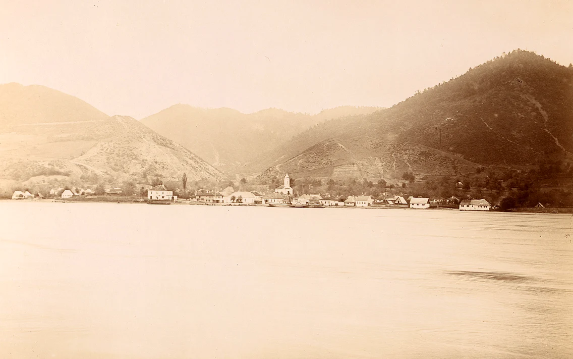 Tekia. Porțile de Fier. Foto Geza Hutterer (1864 1917)  Museum of Architecture at Berlin Institute of Technology, Germania